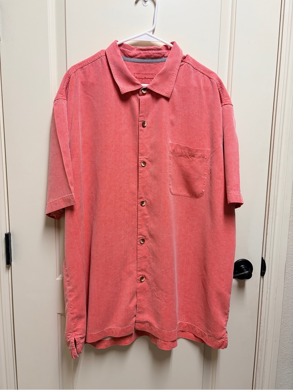 Tommy Bahama Coral Silk Short-Sleeve Button-Down Shirt - Size XXL / TTG
